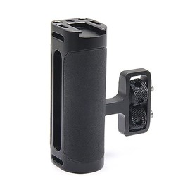 CS PRIORITY Universal-Kamerakäfig, Seitengriff, Metall und Silikon, 6,35 mm Schraube mit Kaltschuh-Halterung, Fotografie-Zubehör für Kamera, Handgriff, Käfig, Mikrofon, Video-Lichthalterung (schwarz)