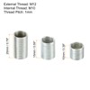 PATIKIL 1 Set M12-M10 Screw Adapter Sleeve Reducing Nuts 10/15/20mm