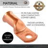 Conext Link 5pcs 2/0 AWG 5/16" Copper Wire Ring Terminal
