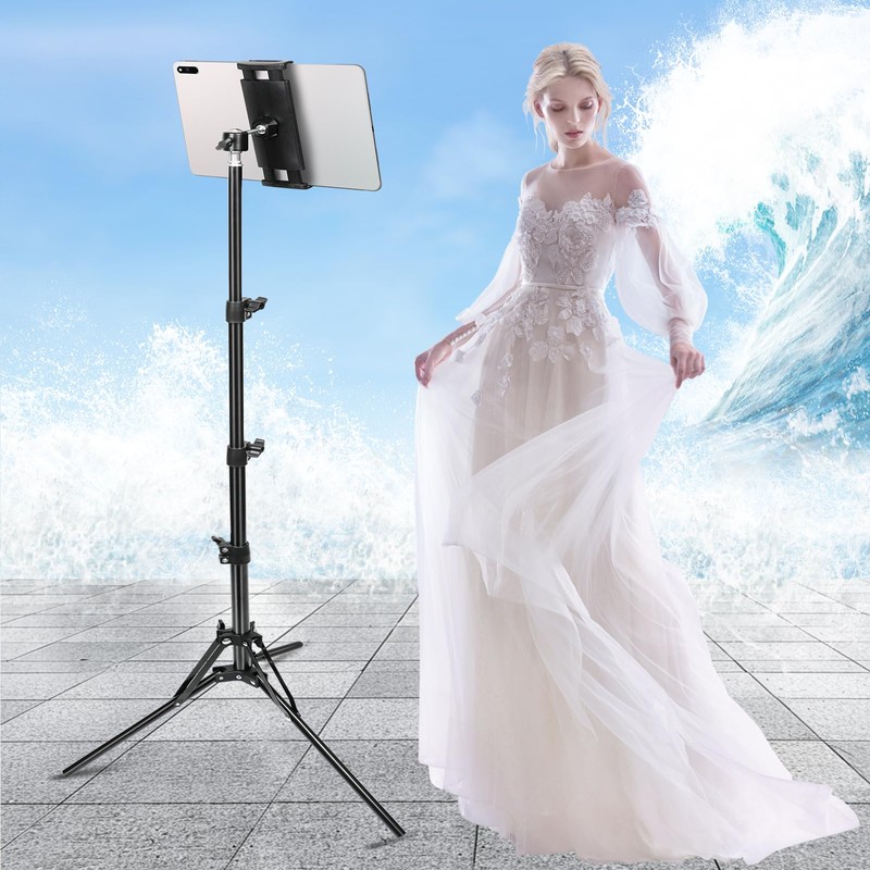 Tablet Tripod Stand, with 65 inch Height Adjustable Tripod Stand