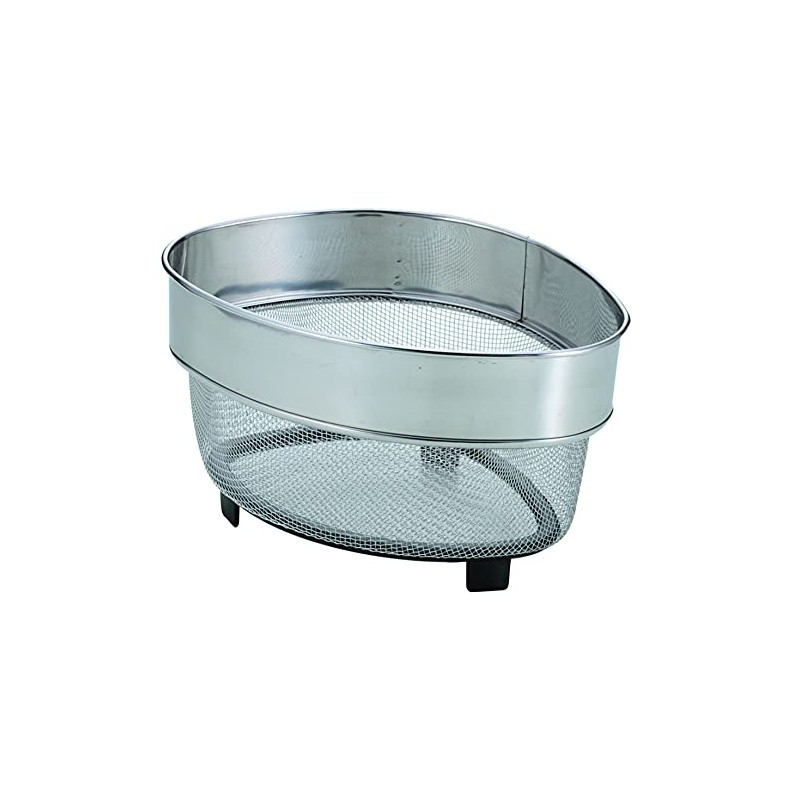 Pearl Metal HB-4157 Triangular Corner Colander, Stainless Steel, At Aqua