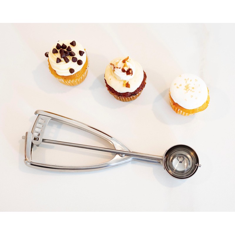Jenaluca Cookie Scoop & Mini Cupcake Scoop - 18/8 Stainless