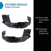 TRQ Inner Fender Liner Set Compatible with 1999-2001 Mitsubishi Galant