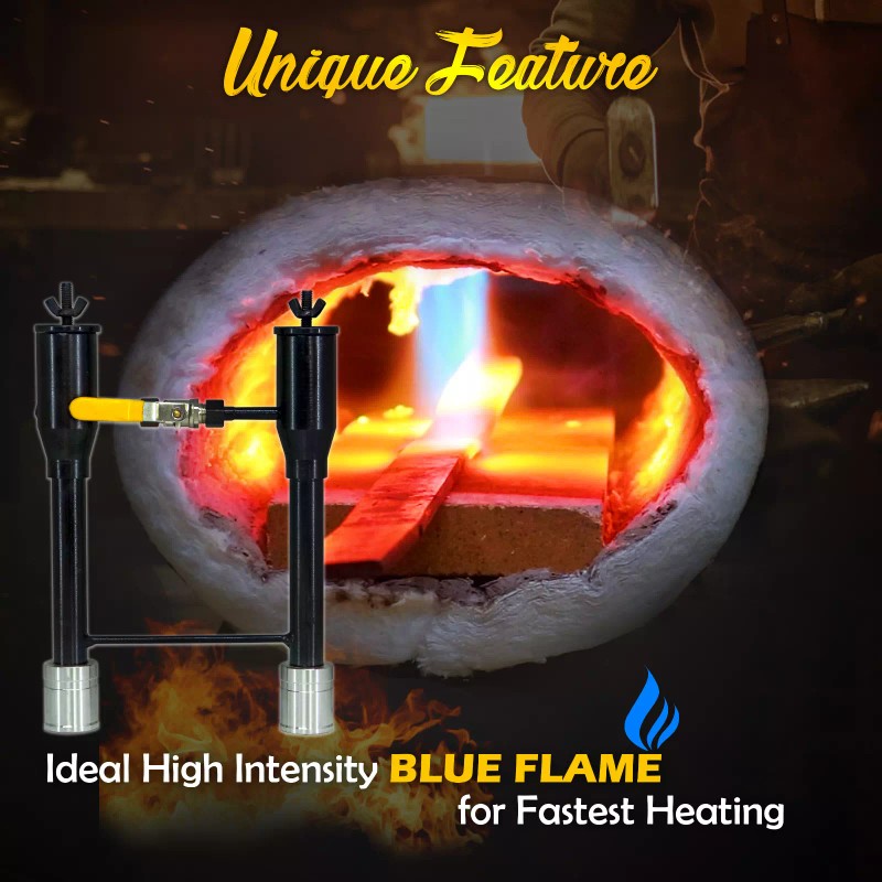 Simond Store Propane Forge Double Burner Kit - Steel Propane