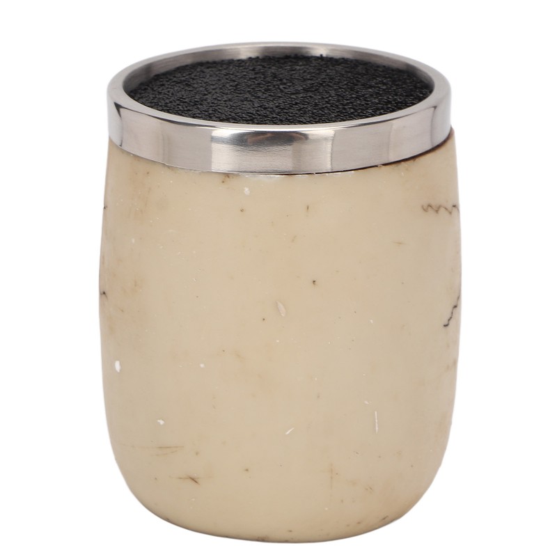 Barber Scissors Holder Skull Shape Stainless Steel Resin Removable Stylish
