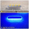 Lacasa Solar Dock Lights Marine 4-Pack - Solar Powered Blue
