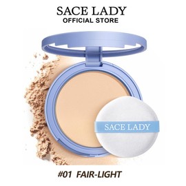 SACE LADY Oil Control Face Setting Powder,Waterproof Long Lasting Pressed Powder Matte Face Makeup With Puff 0.35Oz:_Neutral