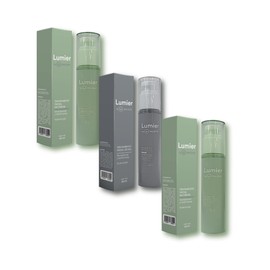 Tratamiento Facial en Crema (2 piezas) y Tratamiento en Gel (1 pieza) Tri-Pack | Lumier | Con Ingredientes naturales y Ácido Hialurónico y Niacinamida | Revitalizante, Hidratante y Nutre la Piel | 50ml c/u