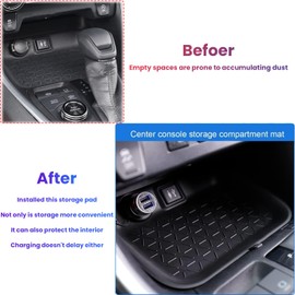 CUCHIYUN for RAV4 Center Console Organizer Tray Compatible with Toyota RAV4 2023 2022 2021 2020 2019 Accessories, Interior Accessories, Gear Shift Tray Organizer Insert Tray