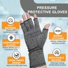 Impoditiongs Arthritis Gloves, Fingerless Gloves, lightgrey