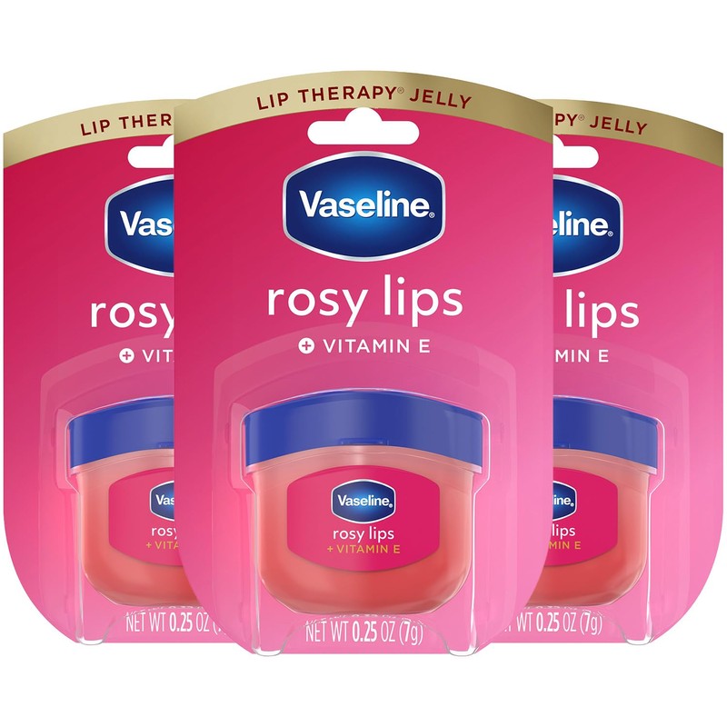Vaseline, Rosy Lips, Lip Therapy, .25 OZ, (Pack of 3)