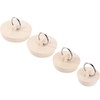 Hestya 4 Pieces Rubber Drain Stopper Set Bathtub Sink Stopper