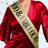 60th Birthday Sash - "60 & Fabulous" Birthday Sash -