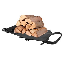 Jaugufiy Firewood Carrier with Handles Firewood Carrying Bag Heavy Duty for Camping Indoor Outdoor Fireplace