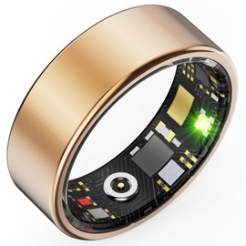 Smart Ring for Men Smart Ring Women Blood Pressure Heart Rate Monitor Fitness Tracker Health Ring Sleep Tracker Pedometer Calories Step Counter Waterproof Activity Ring Compatible with iOS Android