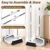 Upright Broom and Dustpan Set – 180° Foldable Dustpan with