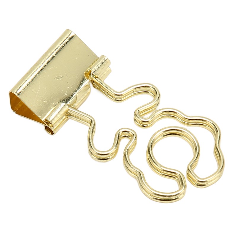 100 Pcs Mini Binder Clips Flower Shape Strong Clamping Force
