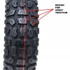 RAOOGO 10x3 Tubeless Tire for D6+ Tire Varla Electric Scooter