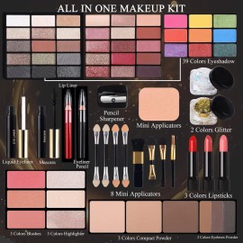 Morneca Kit De Maquillaje Profesional 58 Colores Con Espejo