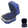 AVESON Luxury Ring Box, Square Velvet Wedding Ring Case Jewelry