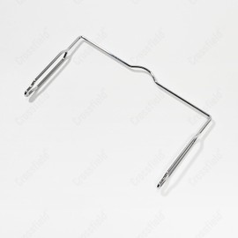 Crossfield General Purpose Short Hanger for Combat Rice 2 Type 2 Evernew Mountain Rice Shorter Handle, Short Handle (Unpainted Silver)