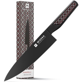 WIZEKA Chef Knife: 8 Inch: Extreme Sharp Kitchen Knife: Full Tang High Carbon Stainless Steel: Chef's knife with Ergonomic Handle with Unique Patterns,Kokopelli Series