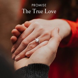 KRKC Moissanite Rings for Women, 0.5/1/1.5 CT Lab Created Diamond Engagement Rings, D Color VVS1 Clarity Brilliant Round Cut, White Gold Plated S925 Sterling Silver Ring for Wedding, Promise, Anniversary and Bridal Gift