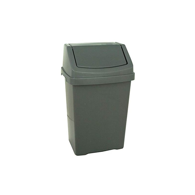 Wham High Grade 8l Silver Plastic Flip Top, 8Lt Small