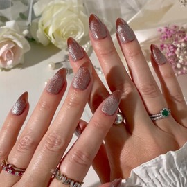 PaintLab Press On Nails - 30 Piece Fake Nails with Glue, Nail File, Prep Pad & Cuticle Stick | Non Toxic & Cruelty Free | Long Lasting & Complete Glue On Nails for Women & Girls (Rose Gold)