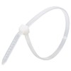 Ohm Electric Locking Cable Ties, 7.9 inches (200 mm), White,
