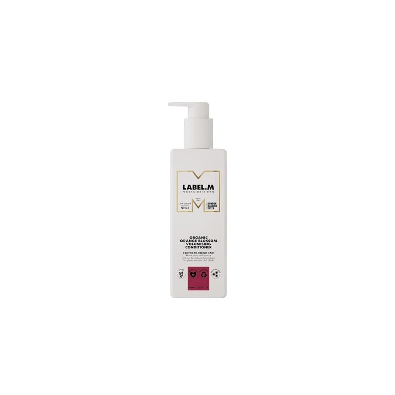 LABEL.M Organic Orange Blossom Volumising Conditioner 300ml – With Recyclable