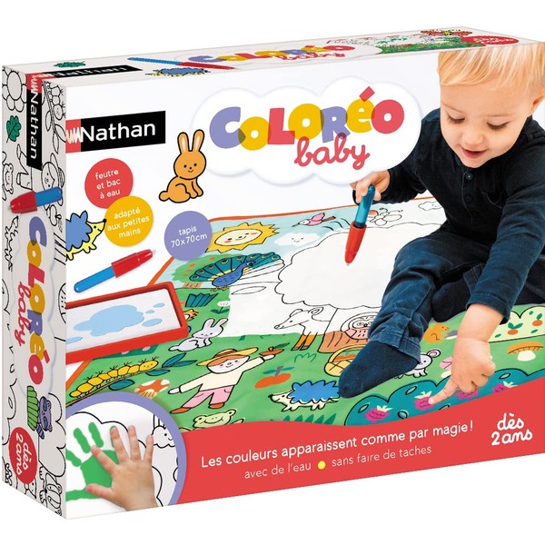 Nathan Coloréo Baby – Educational Game – Water Colouring Mat for Children – From 2 Years