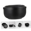 FOMIYES Men's Shaving Soap Bowl Lid Stainless Steel Bubble Bowl