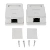 zalati Junction Box 2pcs Cat6 RJ45 Keystone Jack Surface Mount