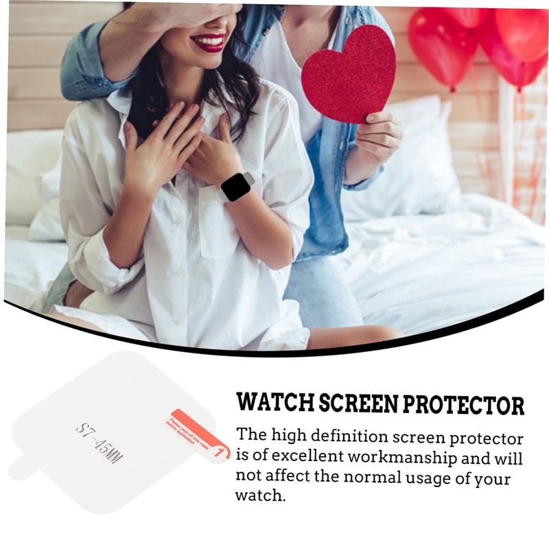 GRIRIW 6 Pcs Watch Film Smart Watch Protector Screen Cover