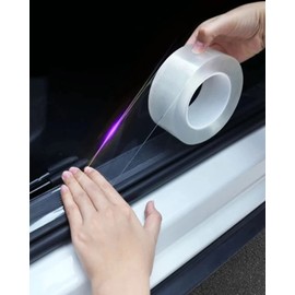 LIKENNY Car Door Film, Tape-type, Body Protection Film, Tape-type, Car Door Protection, Body, Dustproof, Shock, Scratch-Resistant, Transparent Special Glue, Car Wrapping Film (2.8 inches (7 cm) Wide x
