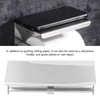 Stainless Steel Toilet Paper Holder with Shelf Self Adhesive Punch