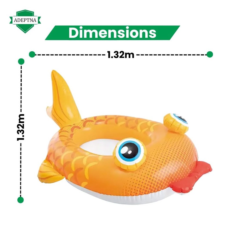 ADEPTNA Kids Inflatable Swimming Pool Boat Float - Fun Water
