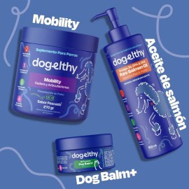 Dogelthy Active Pup Kit - Mobility, Aceite Salmón, Dog Balm