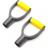 MroMax D-Grip Handles, 1-1/4" Inner Diameter, PVC, Snow Shovel Replacement,