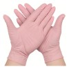 Guantes De Nitrilo Libre De Latex Sin Polvo Azul Negro.