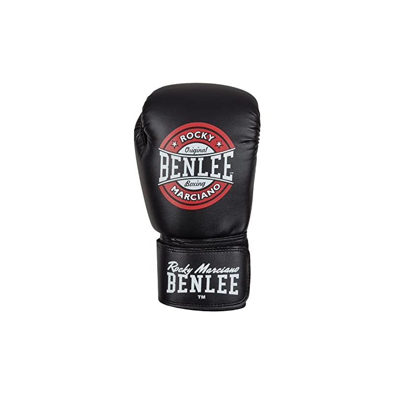 Benlee Boxing Gloves Faux Leather Pressure, Colour: Black/Red/White, Size: 6