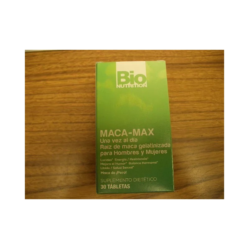 Bio Nutrition - Maca-Max 1,000 mg 30 Tablets Exp 10/2026