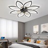 BESKETIE 35'' Bladeless Ceiling Fan with Lights Remote Control, Modern