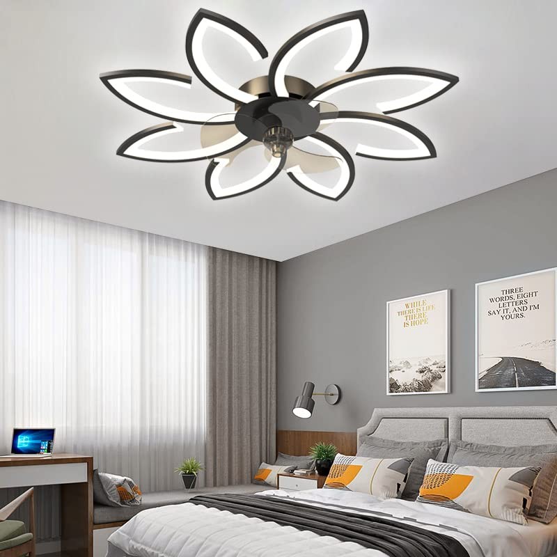 BESKETIE 35'' Bladeless Ceiling Fan with Lights Remote Control, Modern