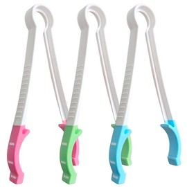 Matyz 3-PACK Baby Bottle Tongs with Non-Detachable Silicone Tips (3 colors, 3 PCS), Non-Slip Grip, BPA-Free, Compact and Lightweight, Multipurpose for Bottle-Nipples or Pacifiers