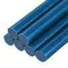 sourcing map Mini Hot Glue Sticks for Glue Gun 0.43-inch x 4-inch Glitter Bright Blue 6pcs