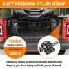 Xomzema 2PCS Retractable Truck Bed Tie Down Straps for Ford