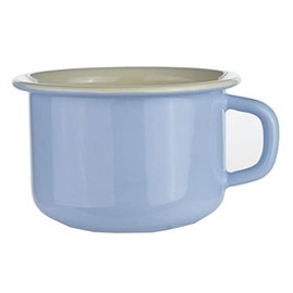 Riess, 0299-006, Kaffeeschale, CLASSIC - BUNT/PASTELL, Farbe Blau, Durchmesser 10 cm, Inhalt 0.4 Liter, Höhe 7.4 cm, Emaille, Kaffeetasse, Induktion