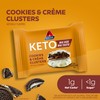 Atkins Keto Cookies & Crème Clusters, Gluten Free, High Fiber,